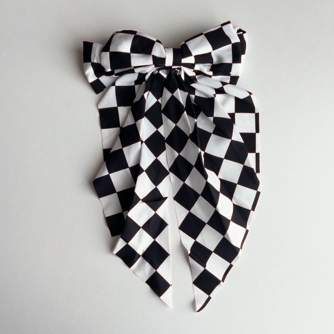 Racing Hair Bow - Large Print
