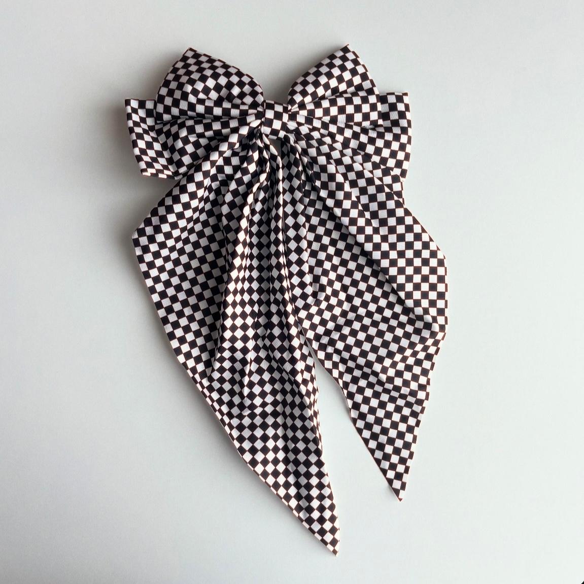 Racing Hair Bow - Small Print