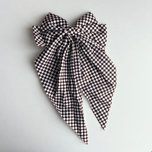 Racing Hair Bow - Small Print