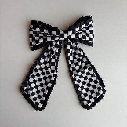 Racing Bow Hair Clip