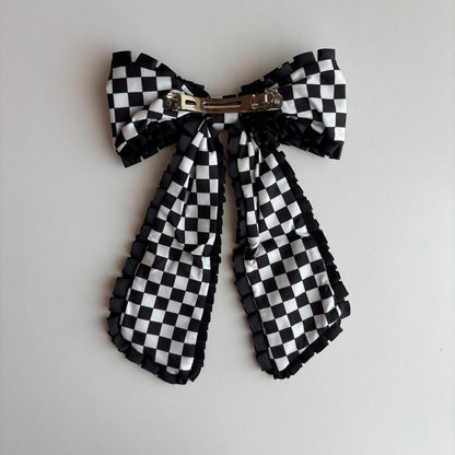 Racing Bow Hair Clip