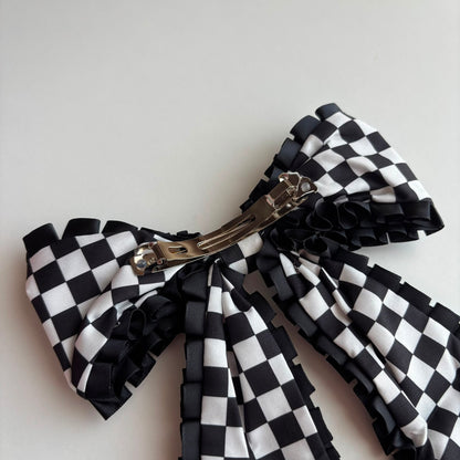 Racing Bow Hair Clip